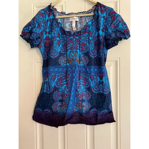 Peaches Uniforms Tops - Peaches Scrub Peasant Top S
